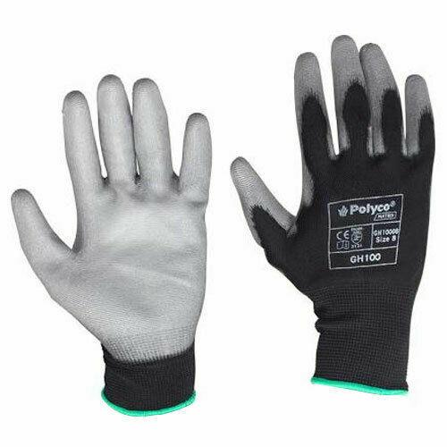 Polyco Matrix GH100 PU Palm Coated Gloves size 9 (Lge) pack of 12 FREE DELIVERY