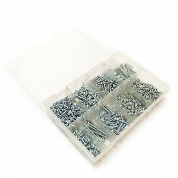 Self Tapping Screws Sizes 4-10 Slot Assorted 700 Pieces FREE DELIVERY