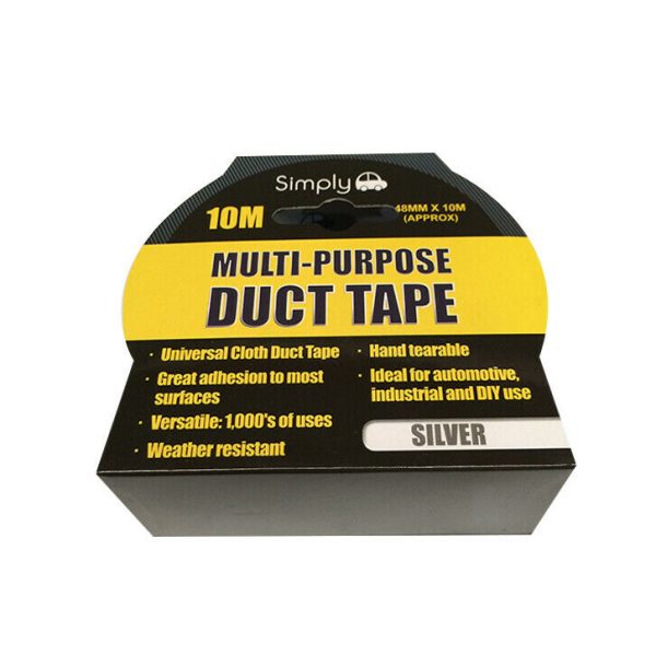 Multi Purpose Duct Tape - Silver 10M WORKSHOPPLUS FREE DELIVERY
