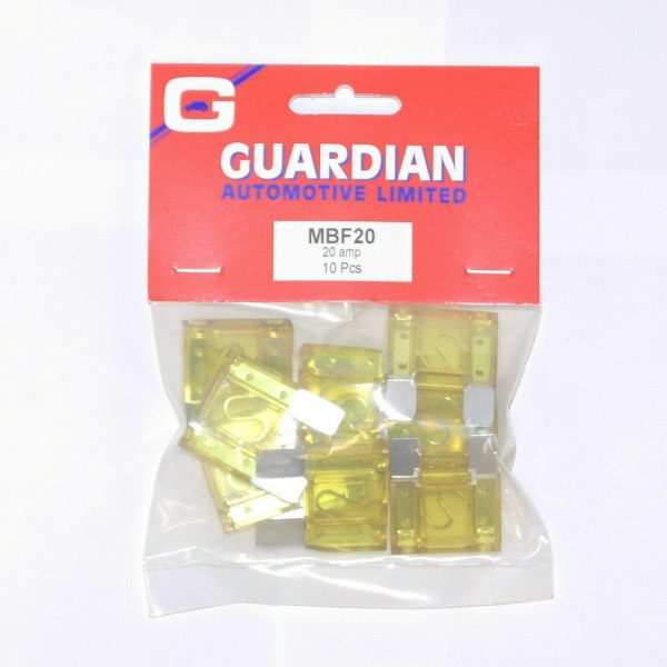 Maxi Blade Fuses 20 Amp - 10 Pack WORKSHOPPLUS FREE DELIVERY