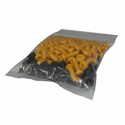 Plastic Number Plate Nuts & Yellow Bolts - 100 Pieces WORKSHOPPLUS FREE DELIVERY