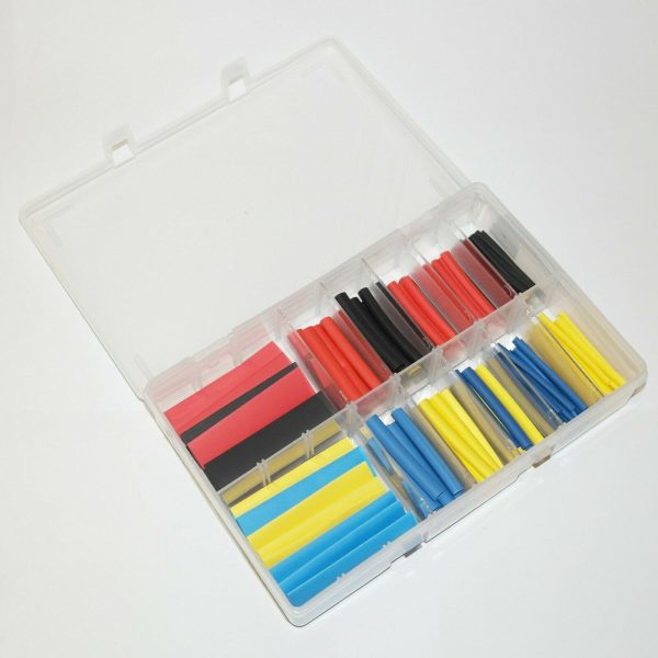 Heat Shrink Tubing Dia 3.2,4.8, 6 & 12.7mm 160 Pieces WORKSHOPPLUS FREE DELIVERY