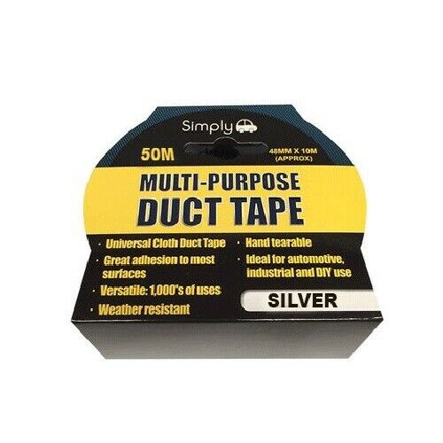 Silver 50M FREE DELIVERY Multi Purpose Duct Tape 