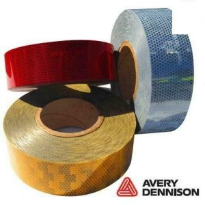 Avery Dennison Red Conspicuity Tape 50M Roll EC104 approved FREE DELIVERY